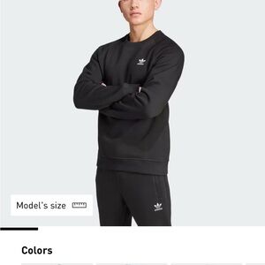 Adidas Men's Crewneck Black Sweater
